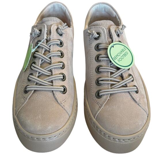 Paul Green Hadley Sneaker 🤎 Alpaca Taupe Nubuck – Size 6.5 – NWT - Picture 3 of 11